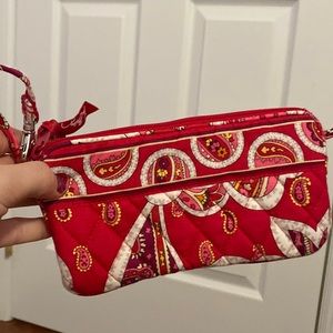 Long Red Paisley Vera Bradley Wallet